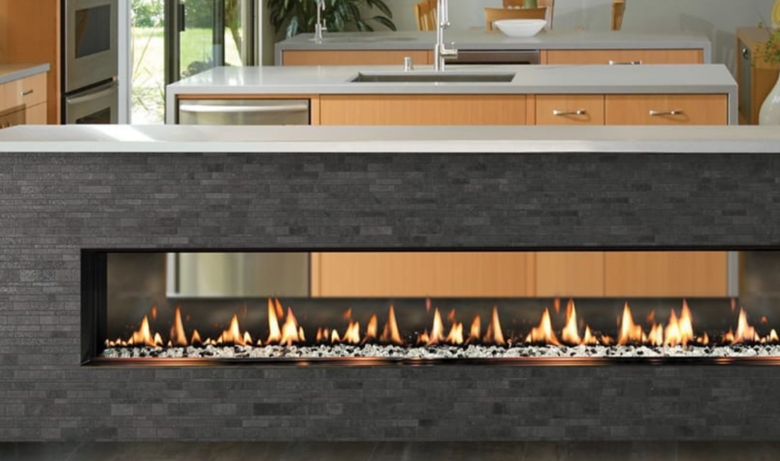 SÓLAS SEVENTY2 See-Thru Slim-Line Built-In Direct Vent Gas Fireplace