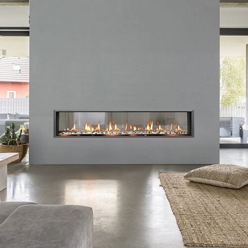 SÓLAS SIXTY0 See-Thru Slim-Line Built-In Direct Vent Gas Fireplace