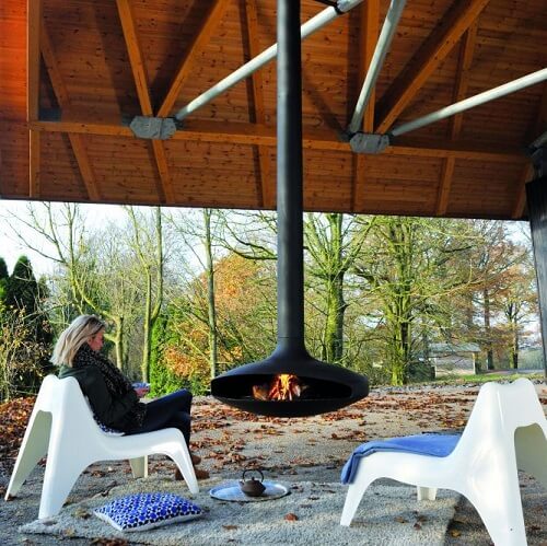 Focus GYROFOCUS OUTDOOR - Outdoor Fireplace with a Suspended or Pivoting Hearth (2)