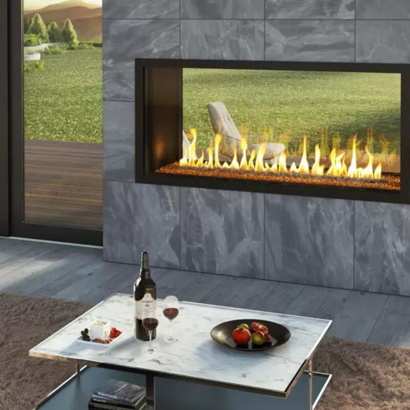 Stellar Transcend Indoor-Outdoor Gas Fireplace - Toronto Home Comfort